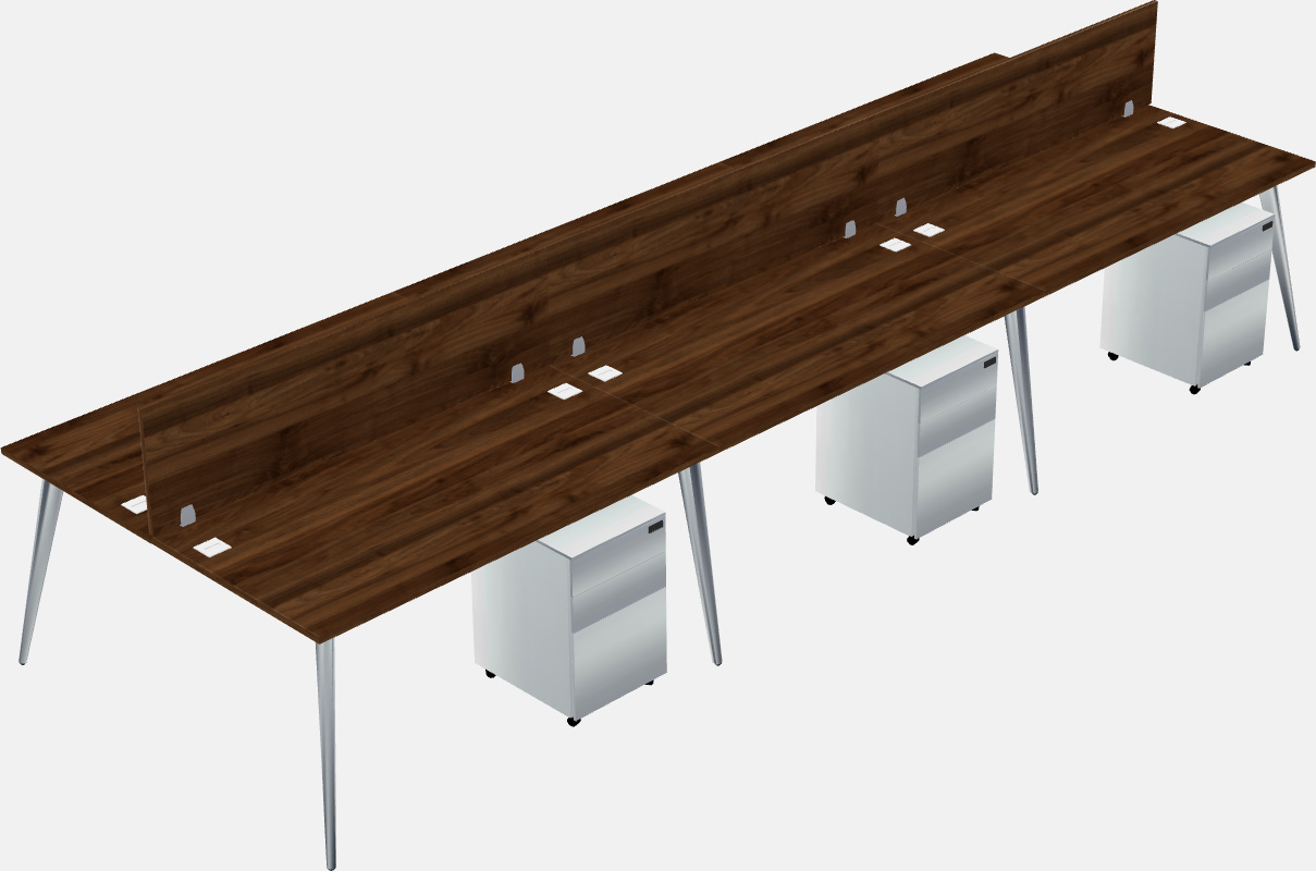 Shared office desk system