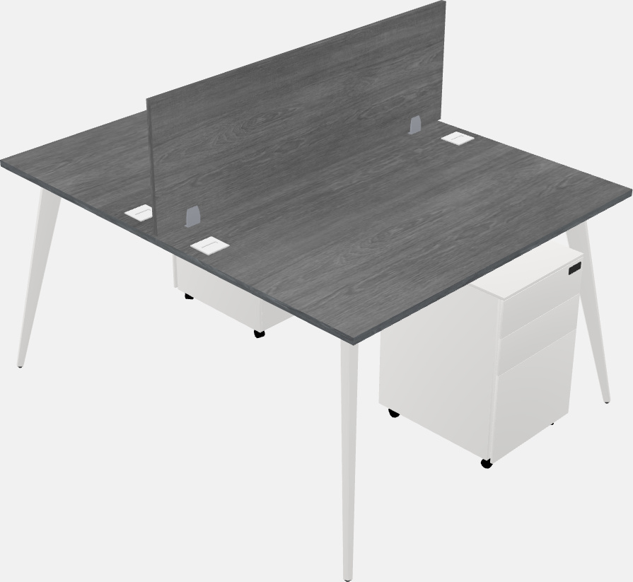 Shared office desk system