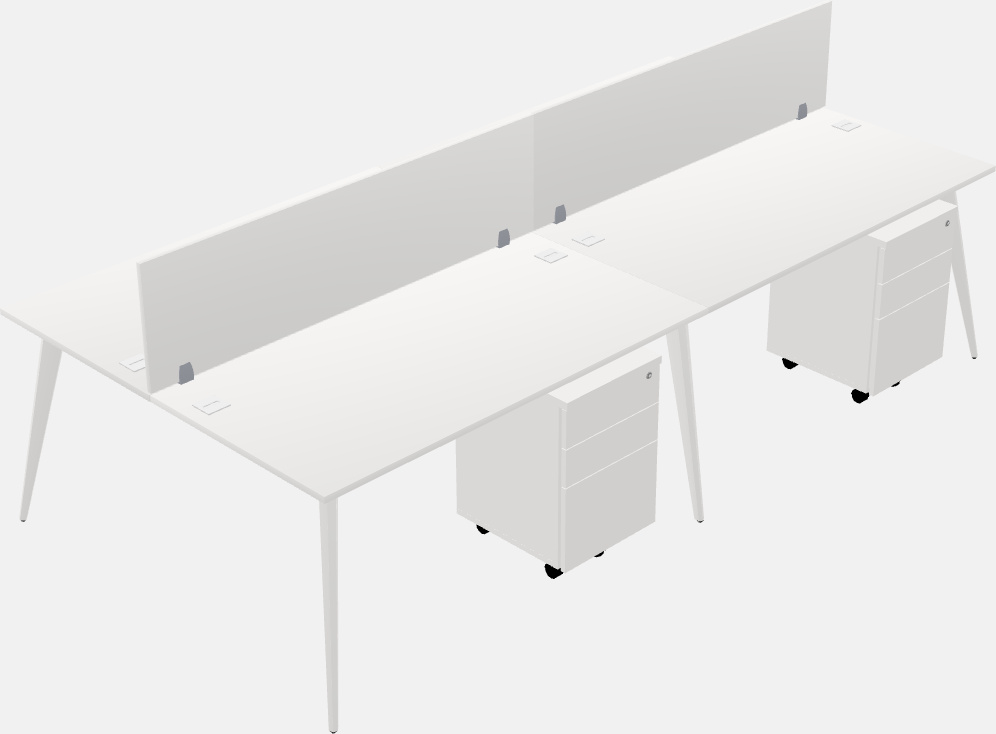 Shared office desk system