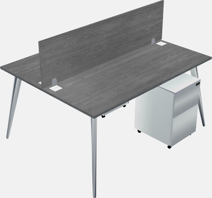 Shared office desk system