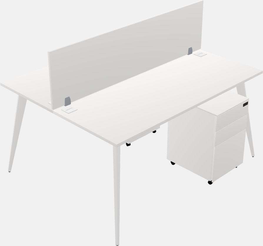 Shared office desk system