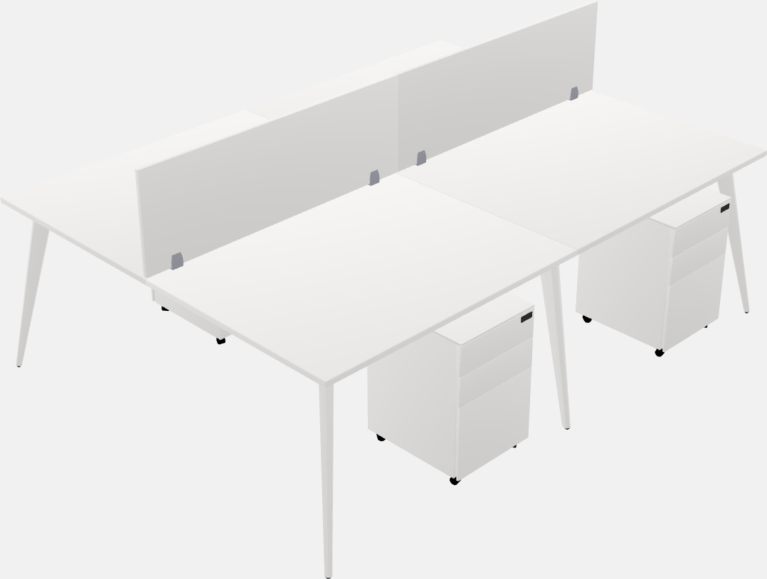 Shared office desk system