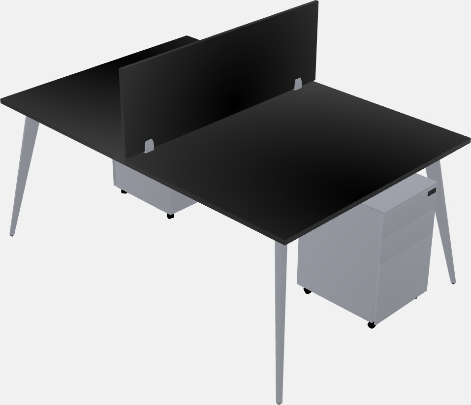 Shared office desk system