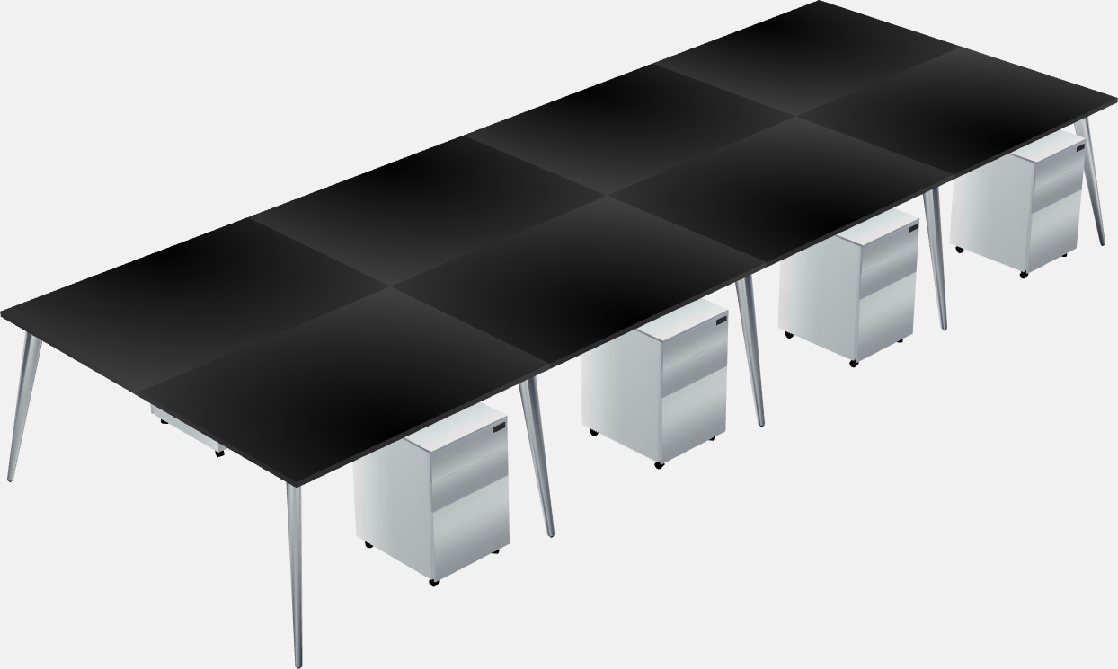 Shared office desk system