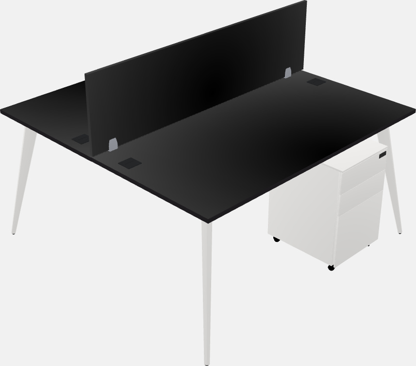 Shared office desk system