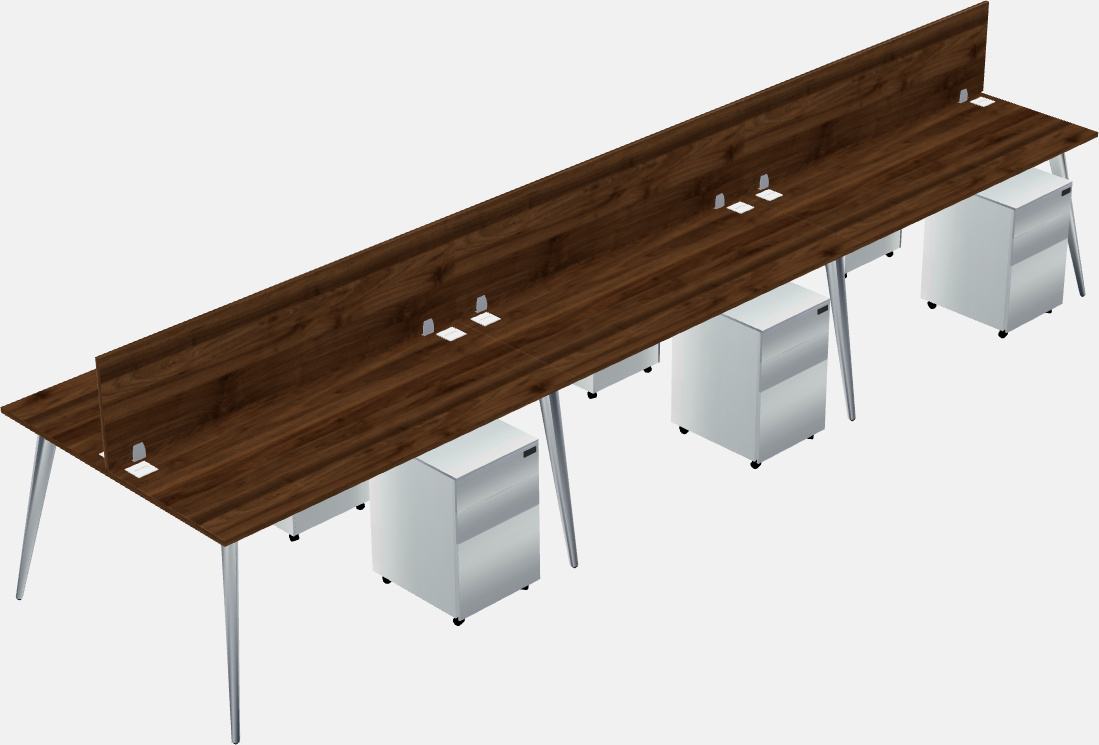 Shared office desk system