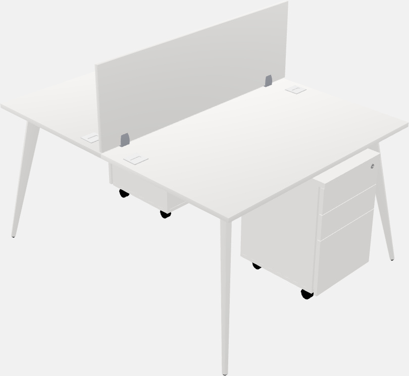 Shared office desk system