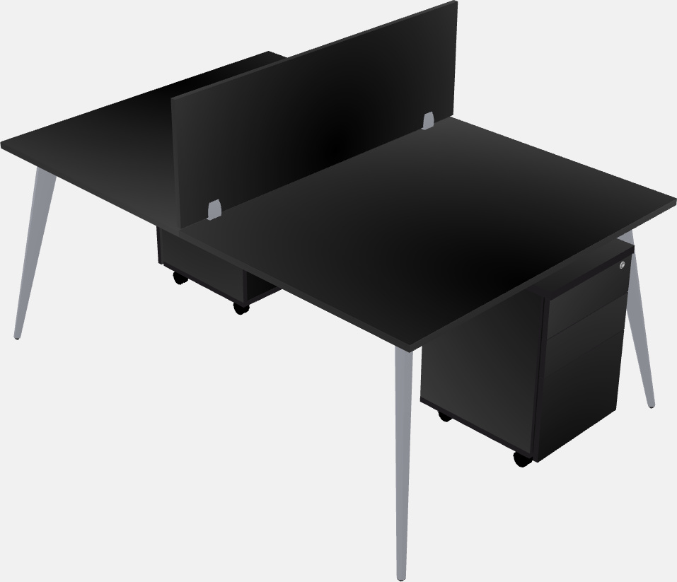 Shared office desk system