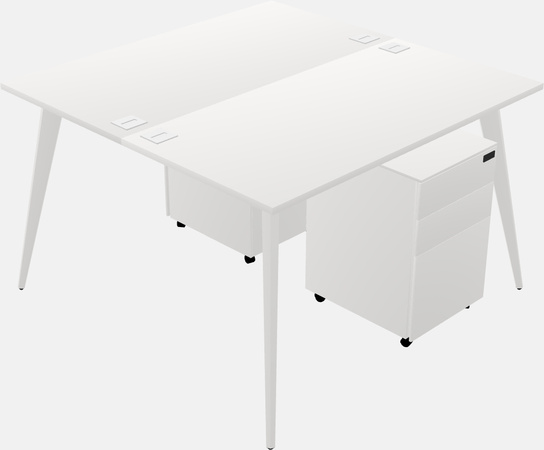 Shared office desk system