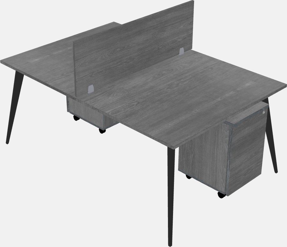 Shared office desk system