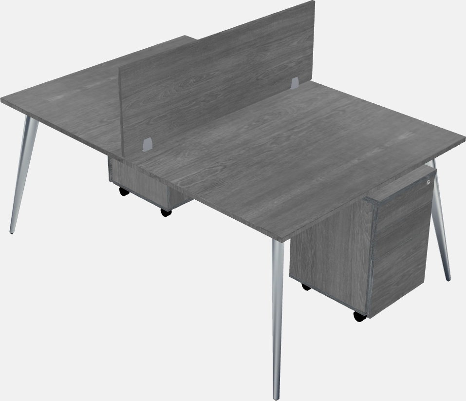 Shared office desk system