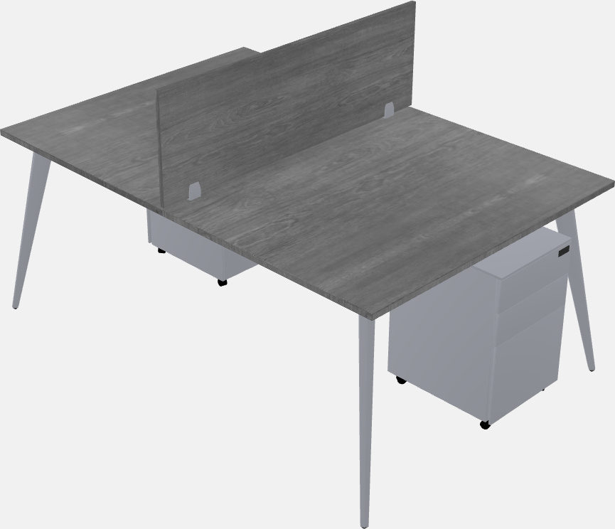 Shared office desk system