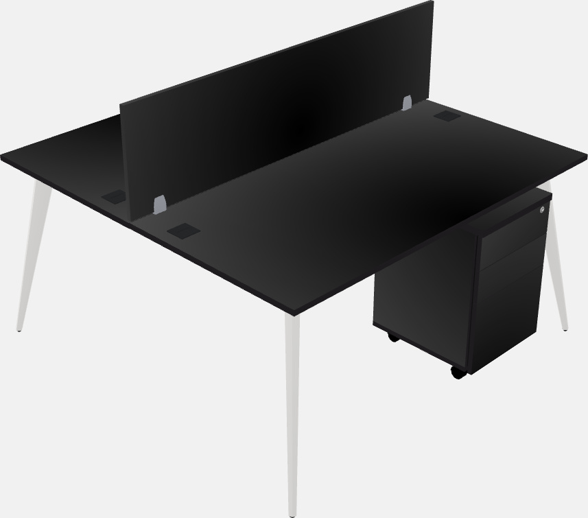 Shared office desk system