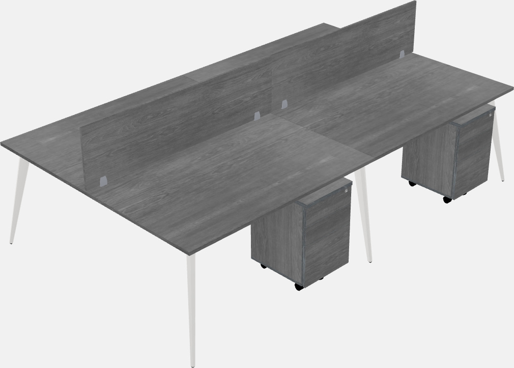 Shared office desk system