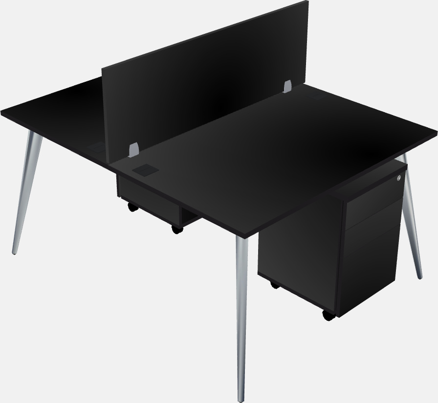 Shared office desk system