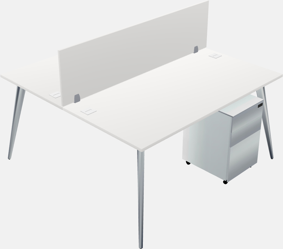 Shared office desk system