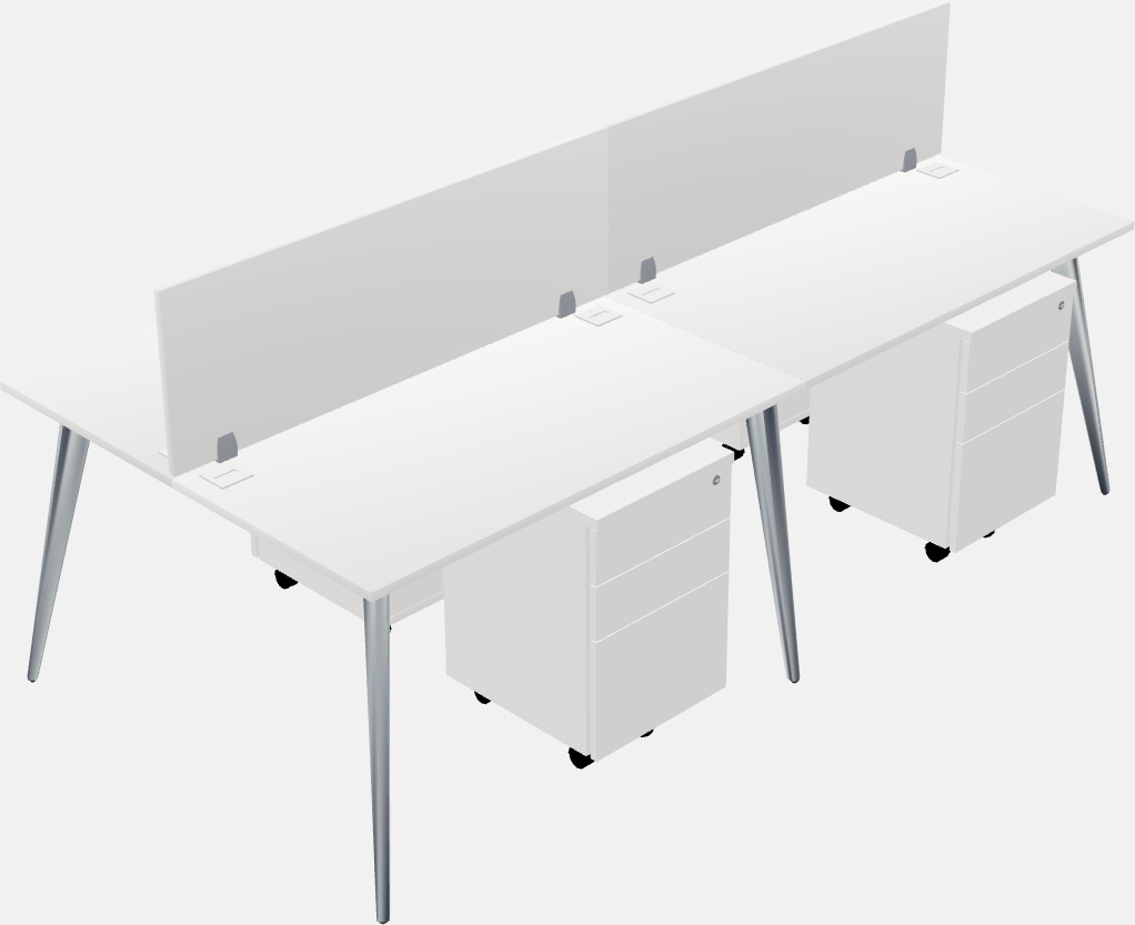 Shared office desk system