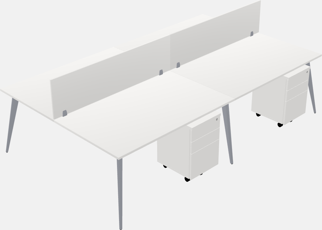 Shared office desk system