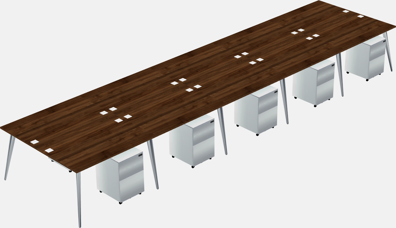 Shared office desk system