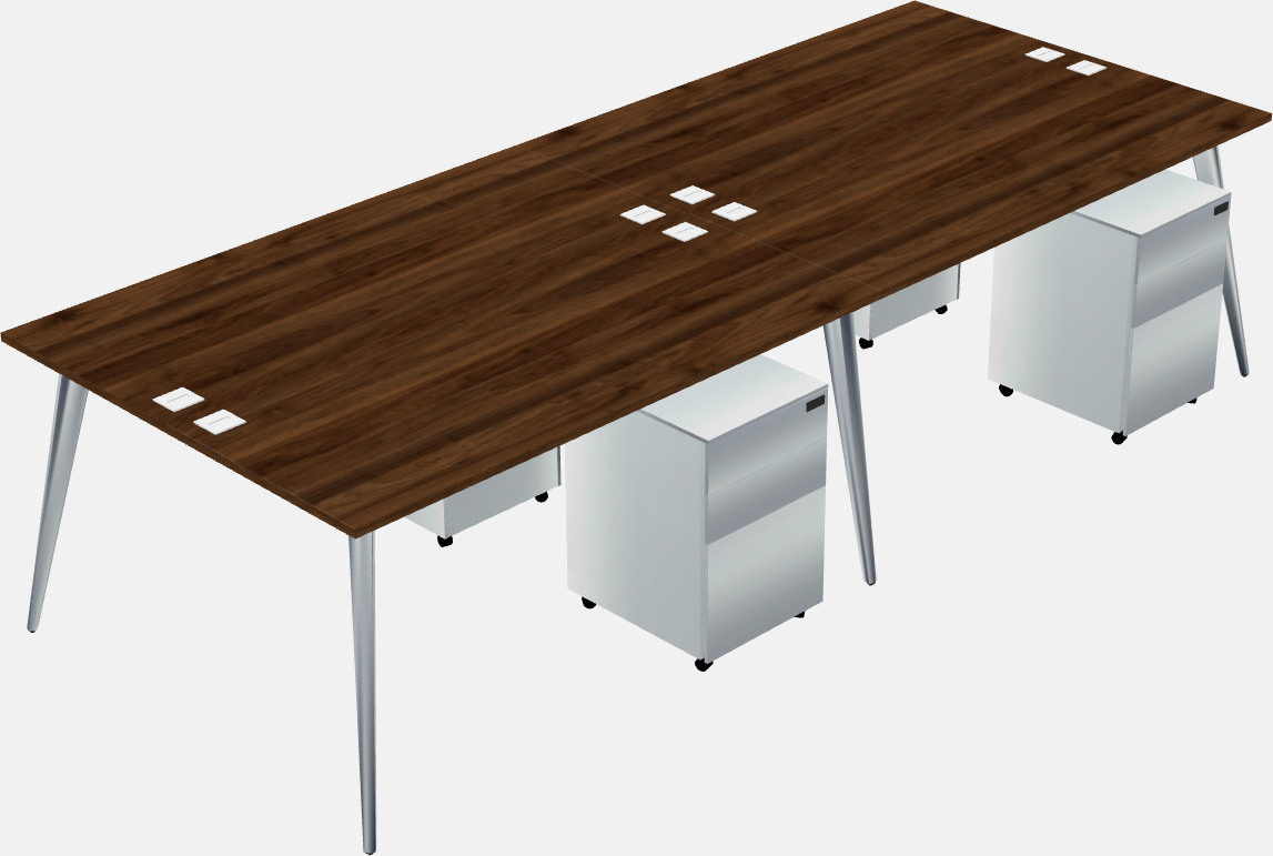 Shared office desk system