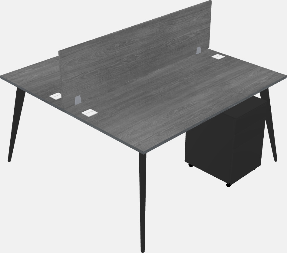 Shared office desk system