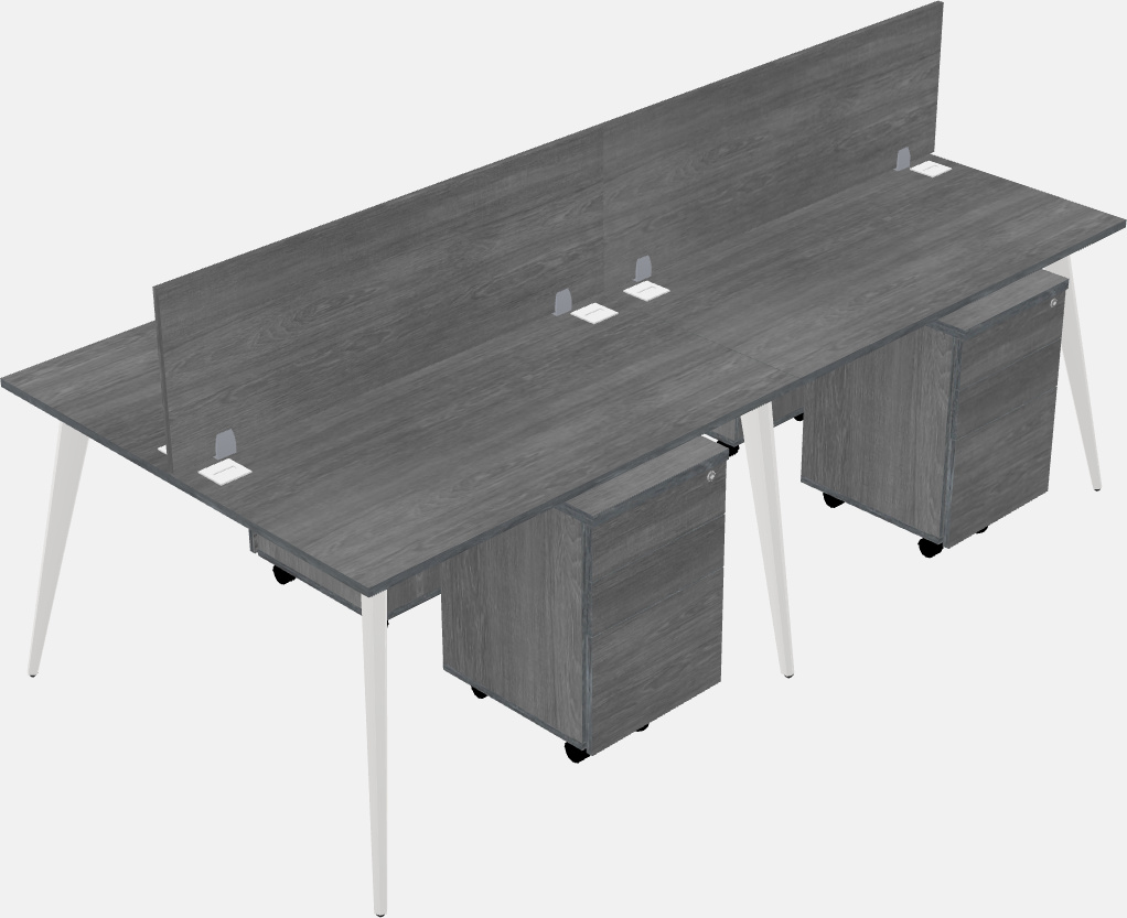 Shared office desk system