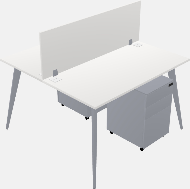 Shared office desk system