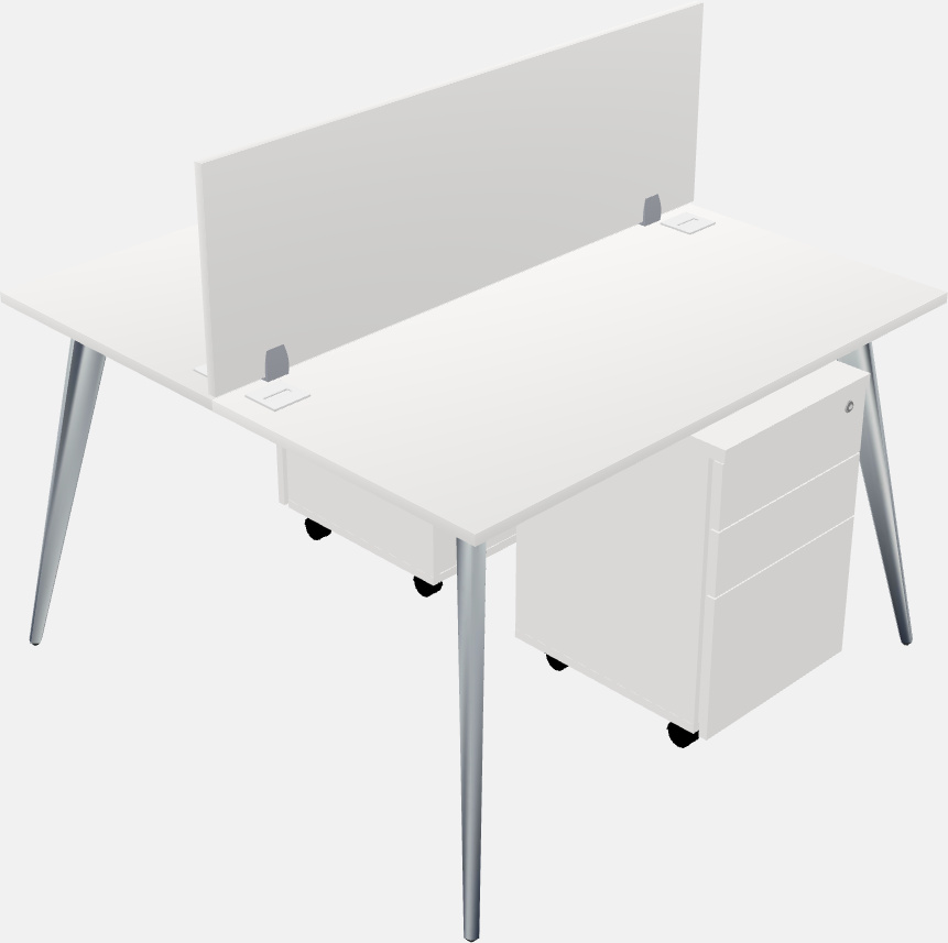 Shared office desk system