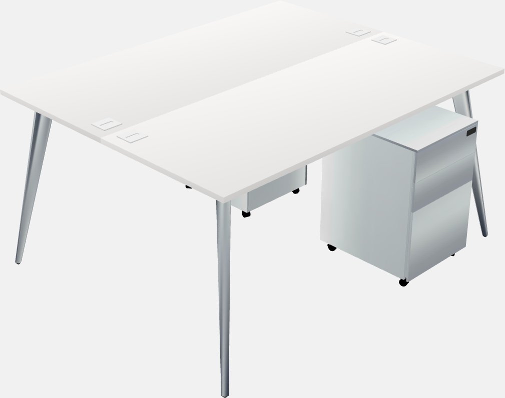 Shared office desk system