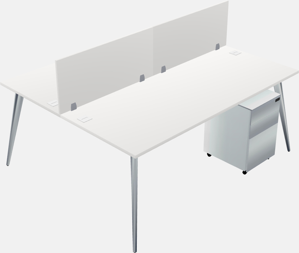 Shared office desk system