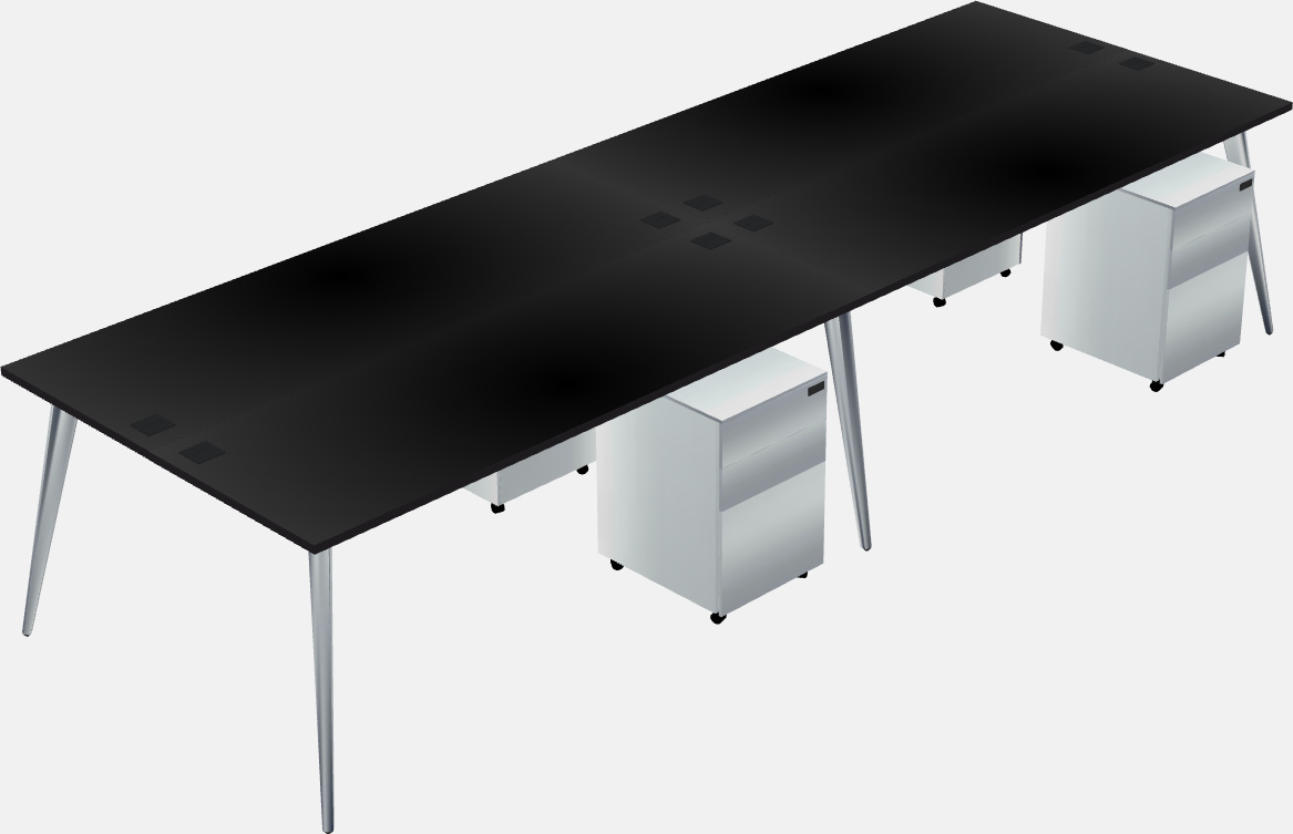 Shared office desk system