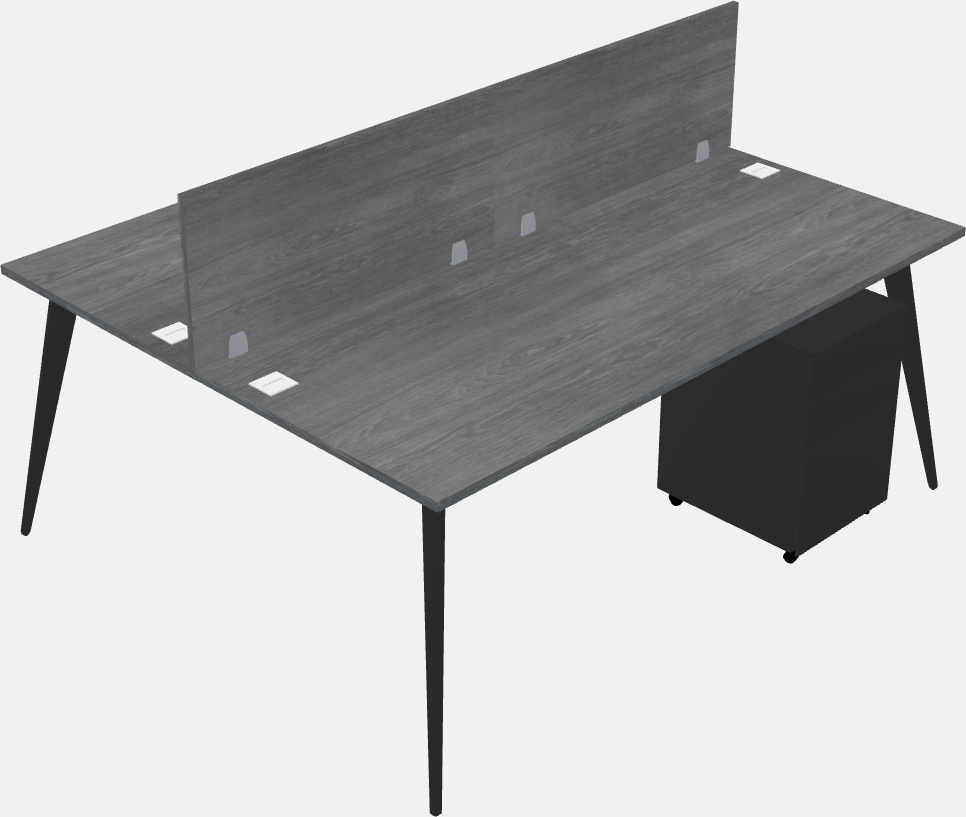 Shared office desk system