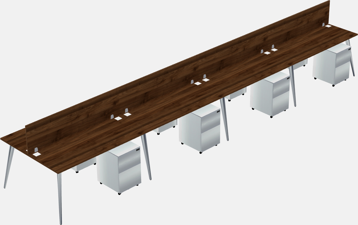 Shared office desk system