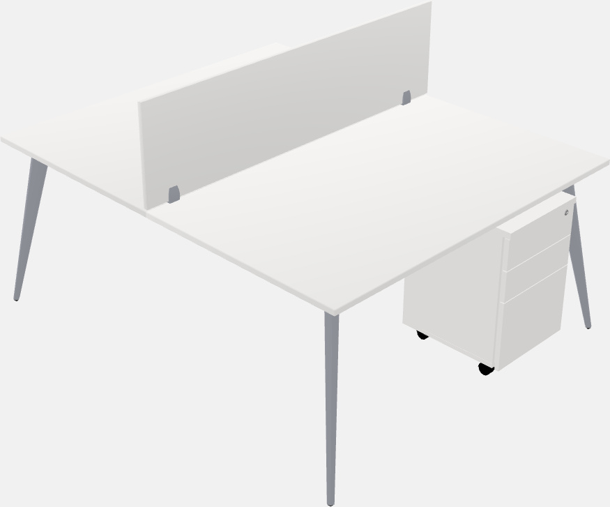 Shared office desk system