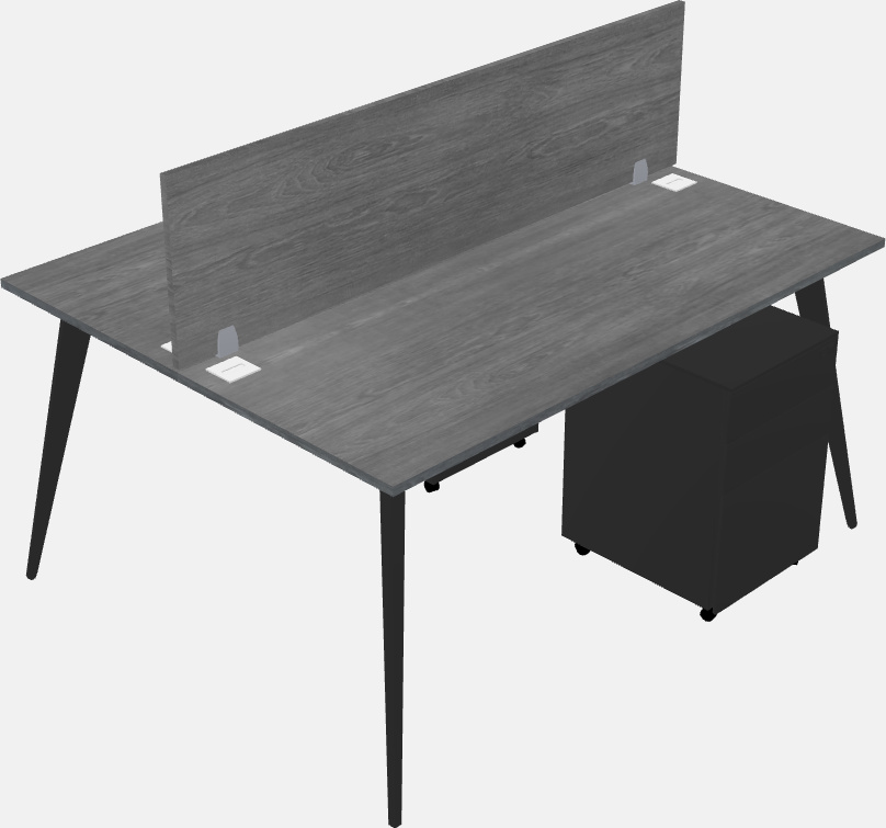 Shared office desk system