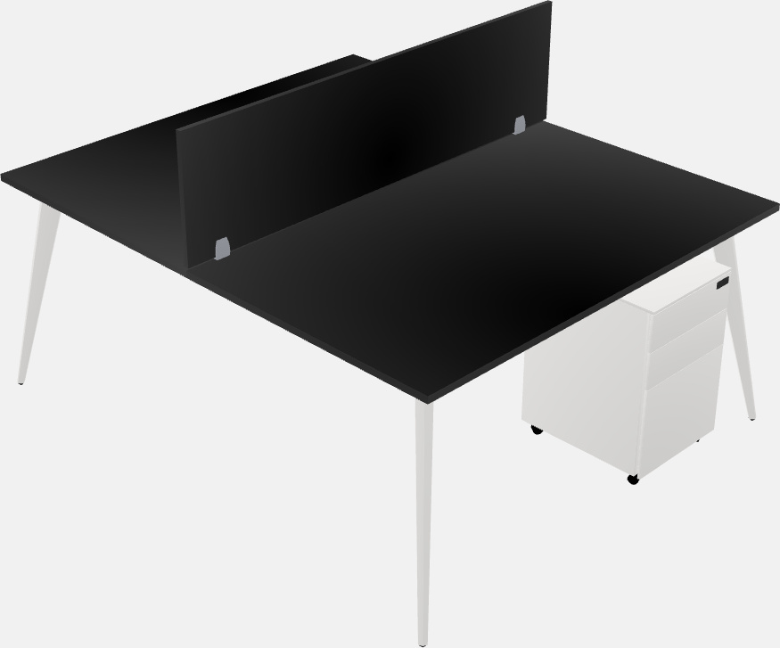 Shared office desk system