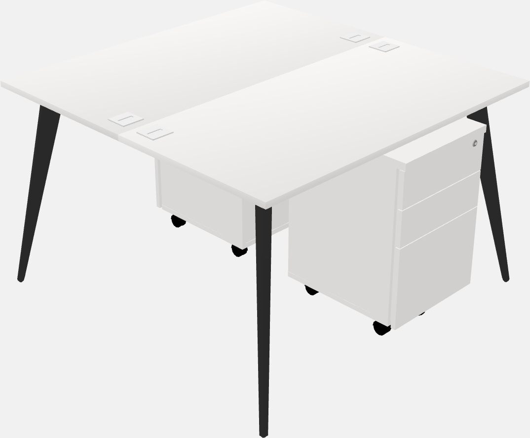 Shared office desk system