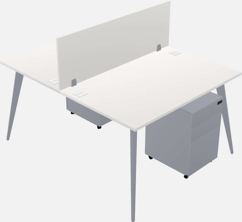 Shared office desk system