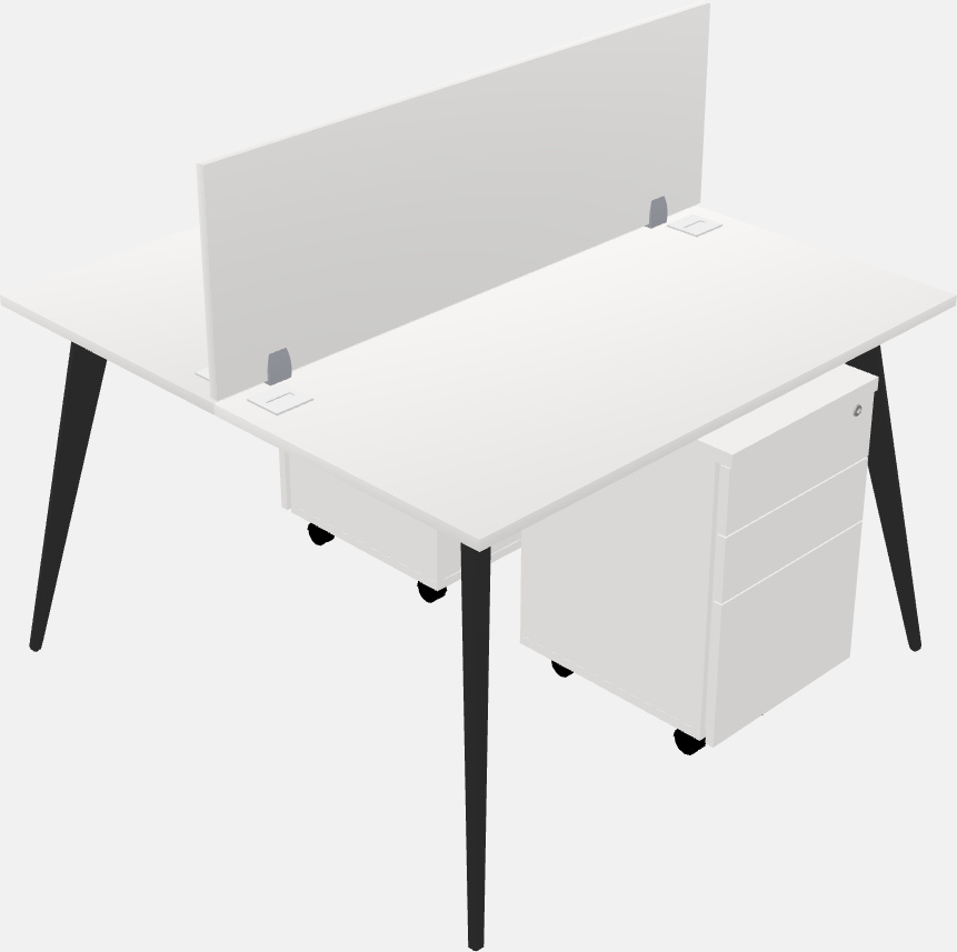 Shared office desk system