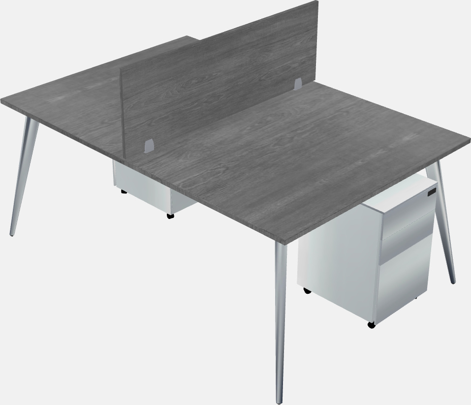 Shared office desk system