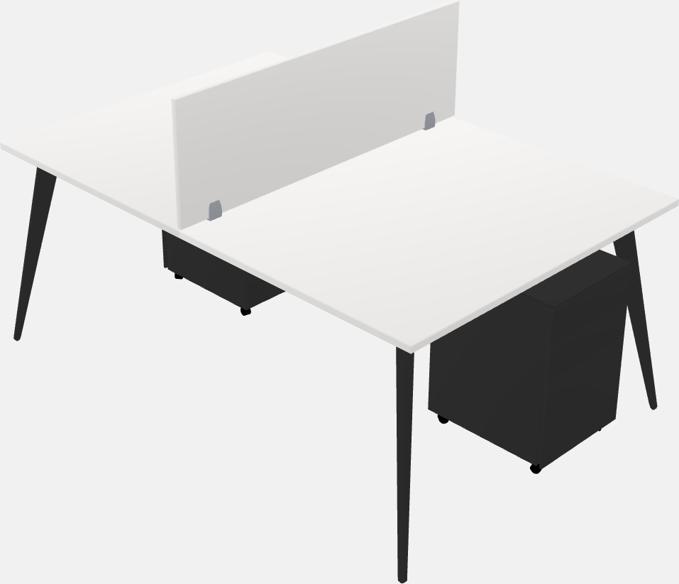 Shared office desk system