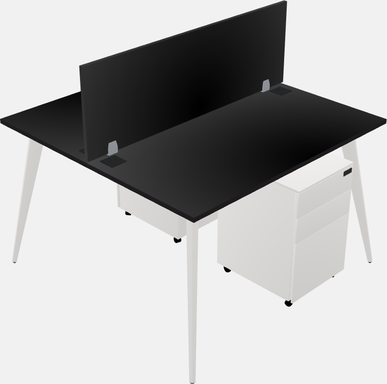 Shared office desk system