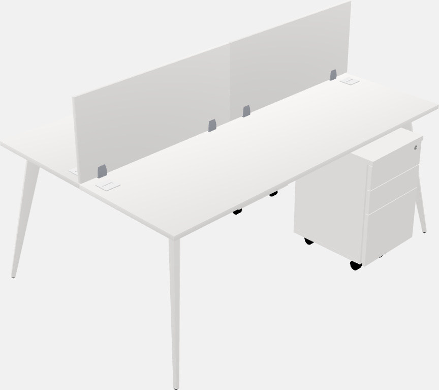 Shared office desk system