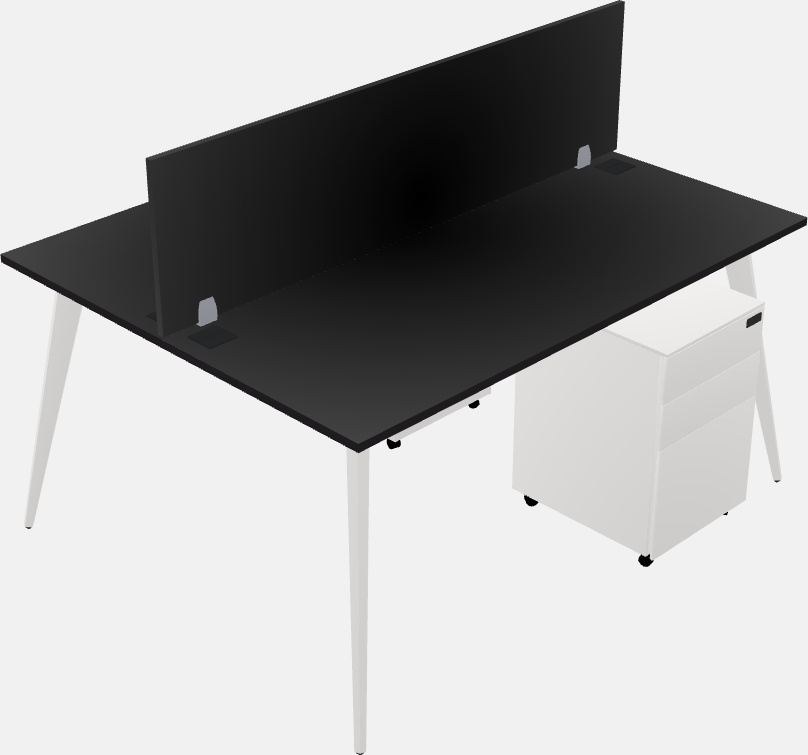 Shared office desk system