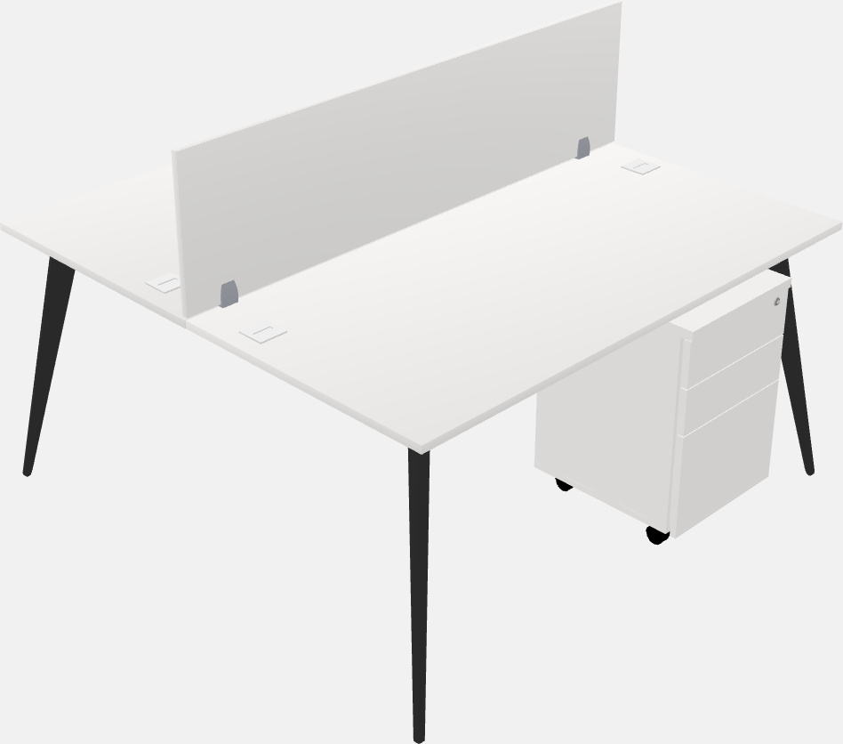 Shared office desk system