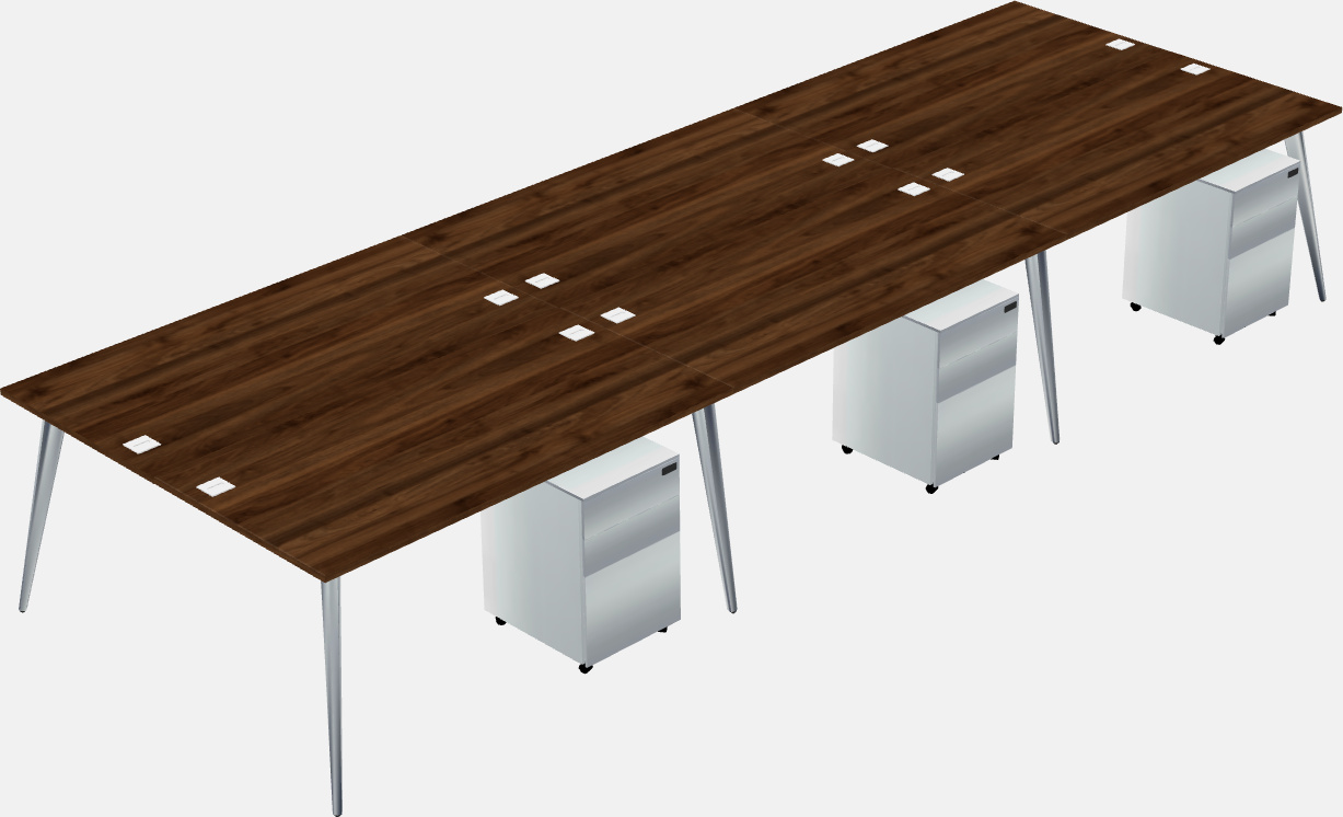 Shared office desk system