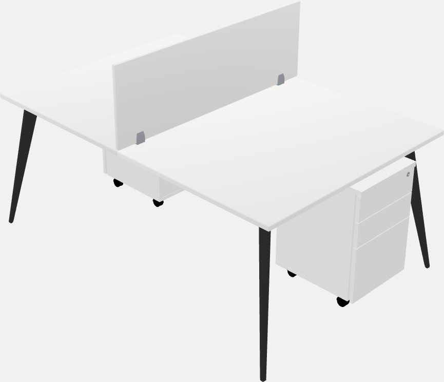 Shared office desk system