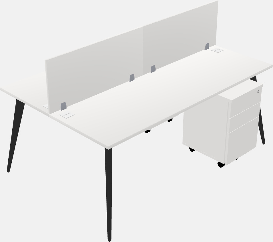 Shared office desk system