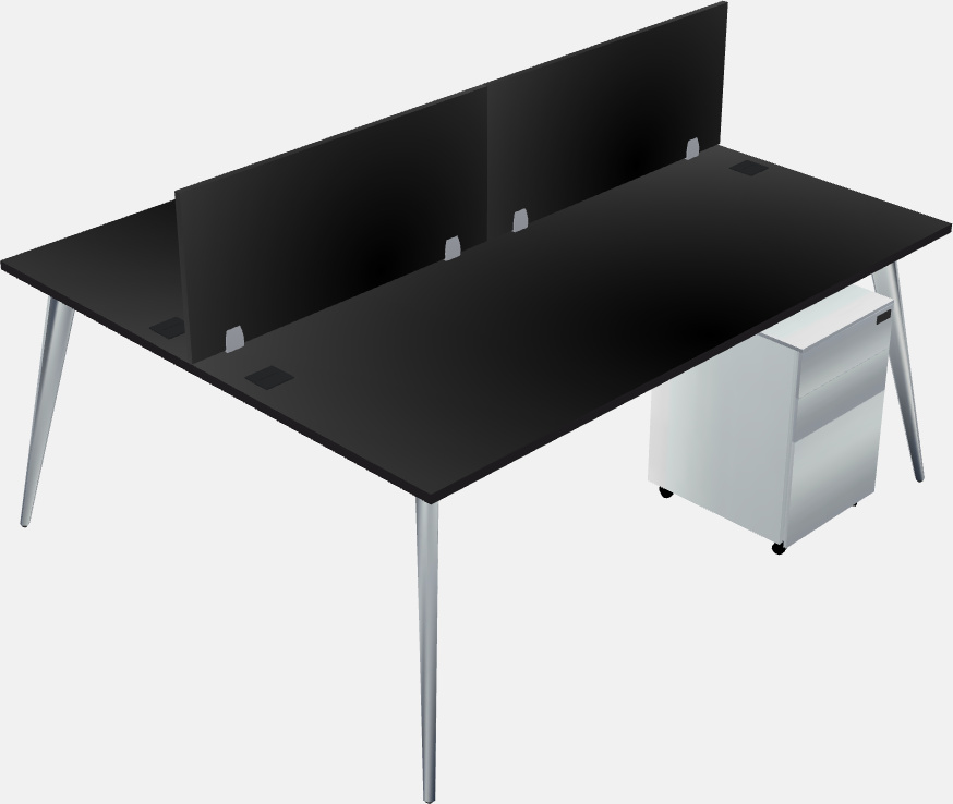 Shared office desk system