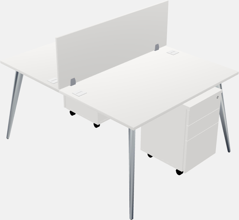 Shared office desk system